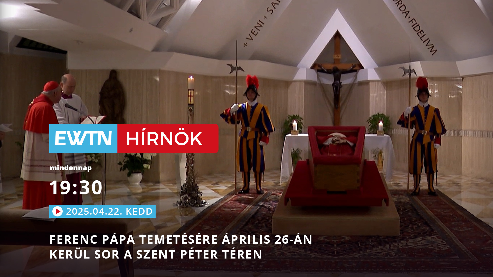 Ferenc pápa temetésére április 26-án kerül sor a Szent Péter téren