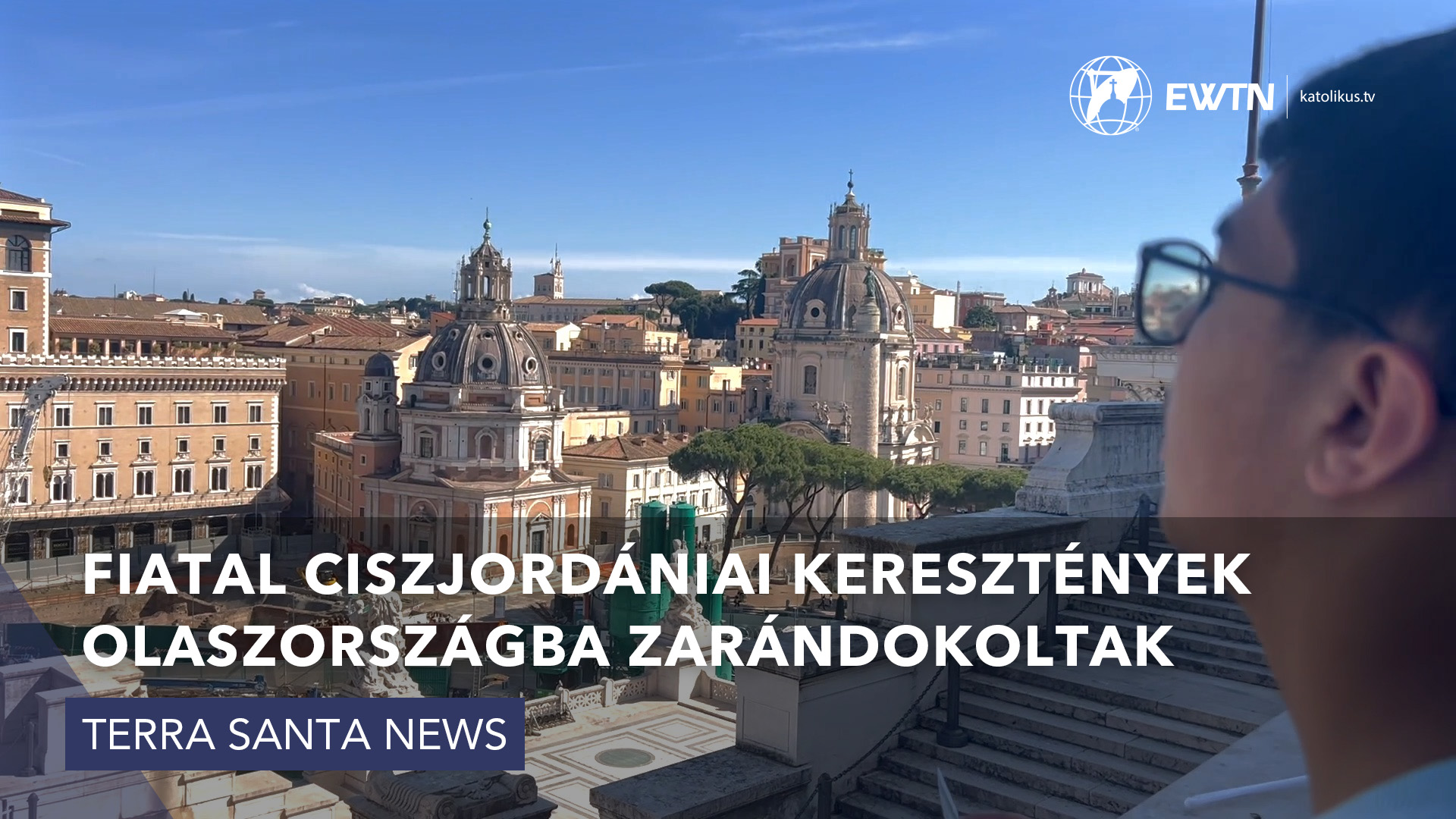 Fiatal ciszjordániai keresztények Olaszországba zarándokoltak