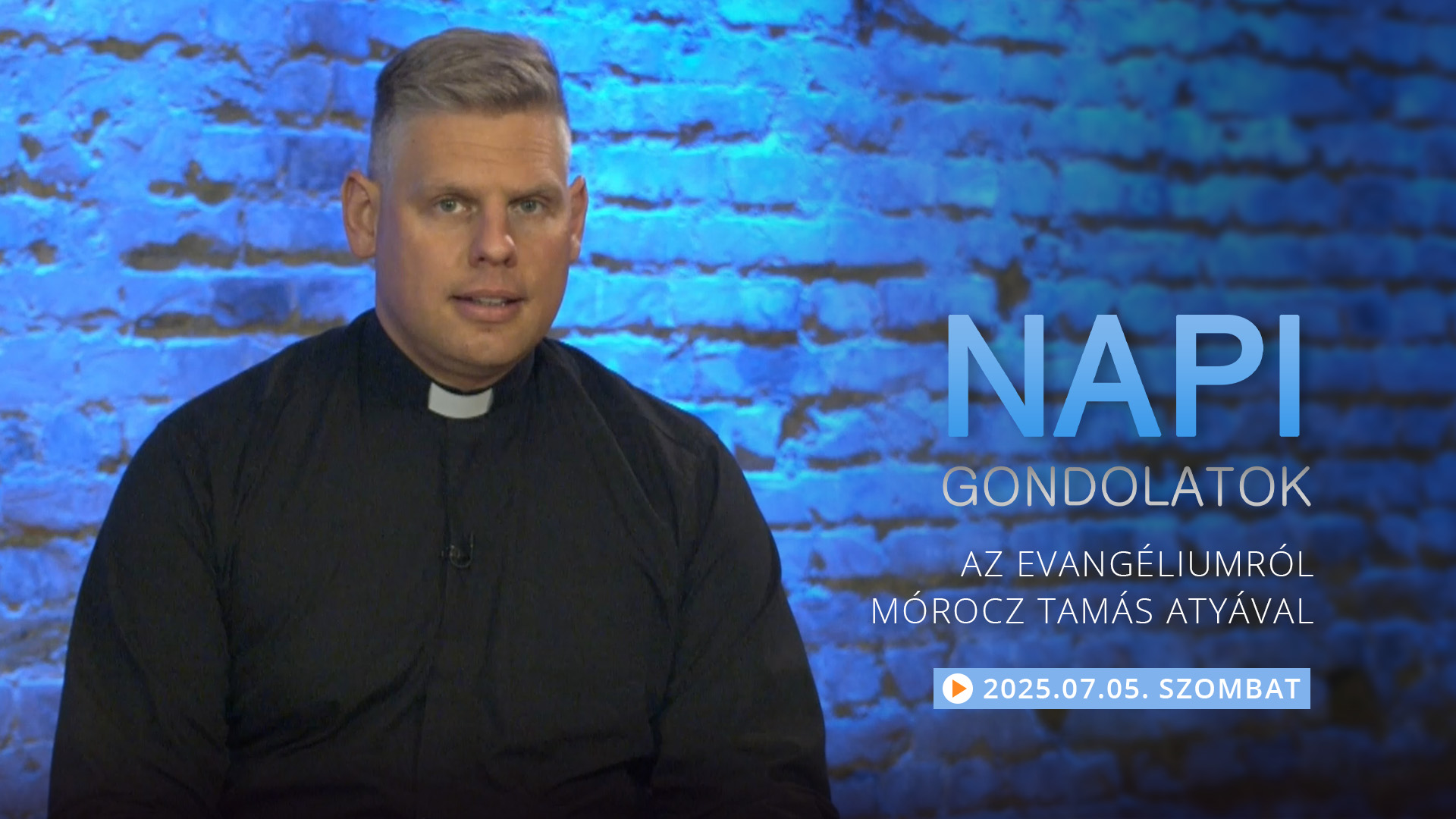 Mórocz Tamás atya elmélkedése a szombati evangéliumról