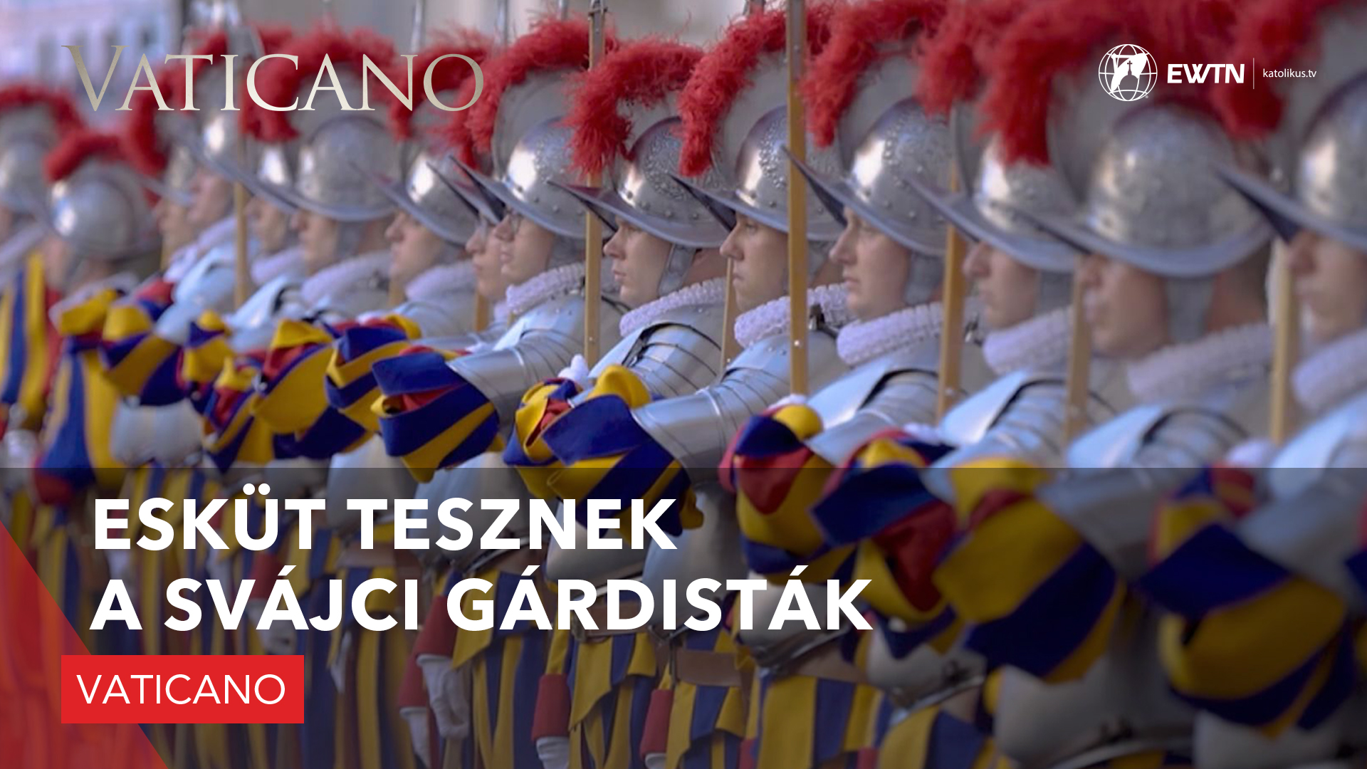 Esküt tesznek a svájci gárdisták