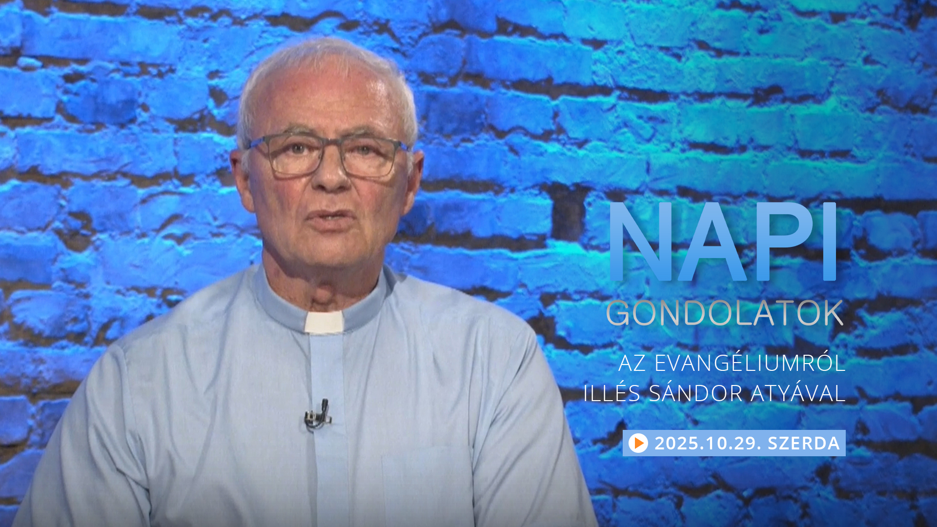 Illés Sándor atya gondolatai a szerdai evangéliumról