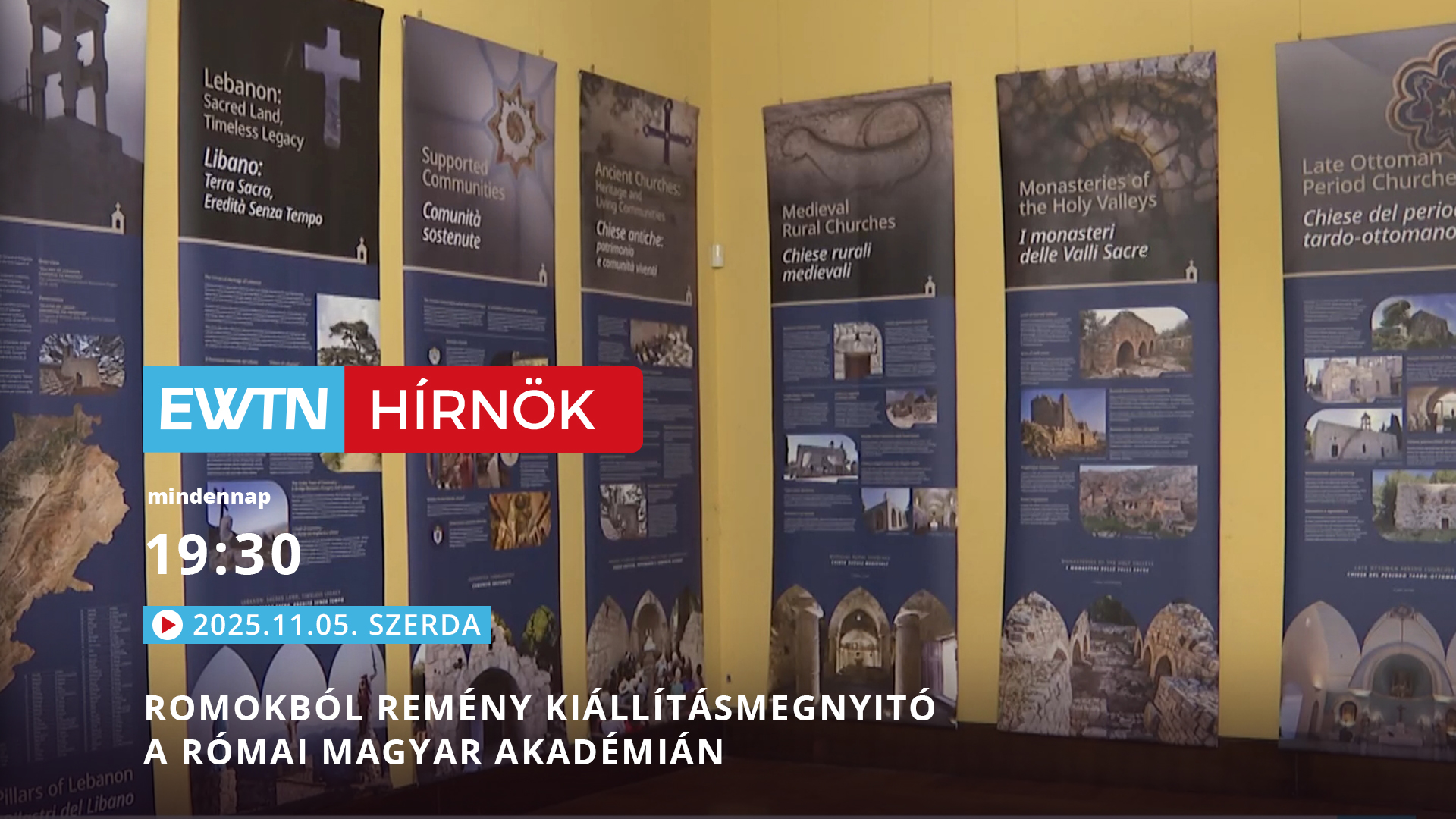 Romokból remény kiállításmegnyitó a Római Magyar Akadémián