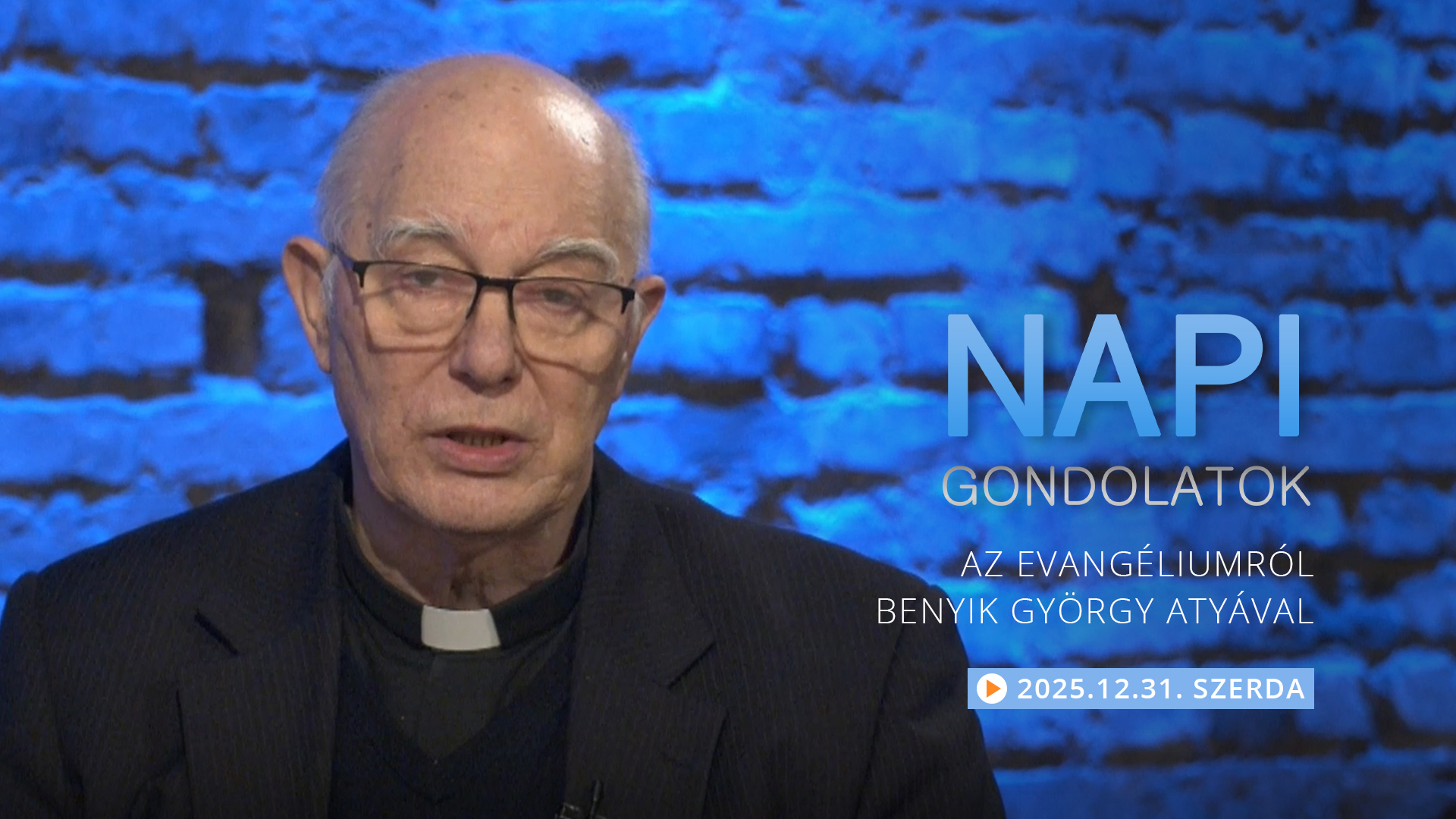 Benyik György atya gondolatai a szerdai evangéliumról