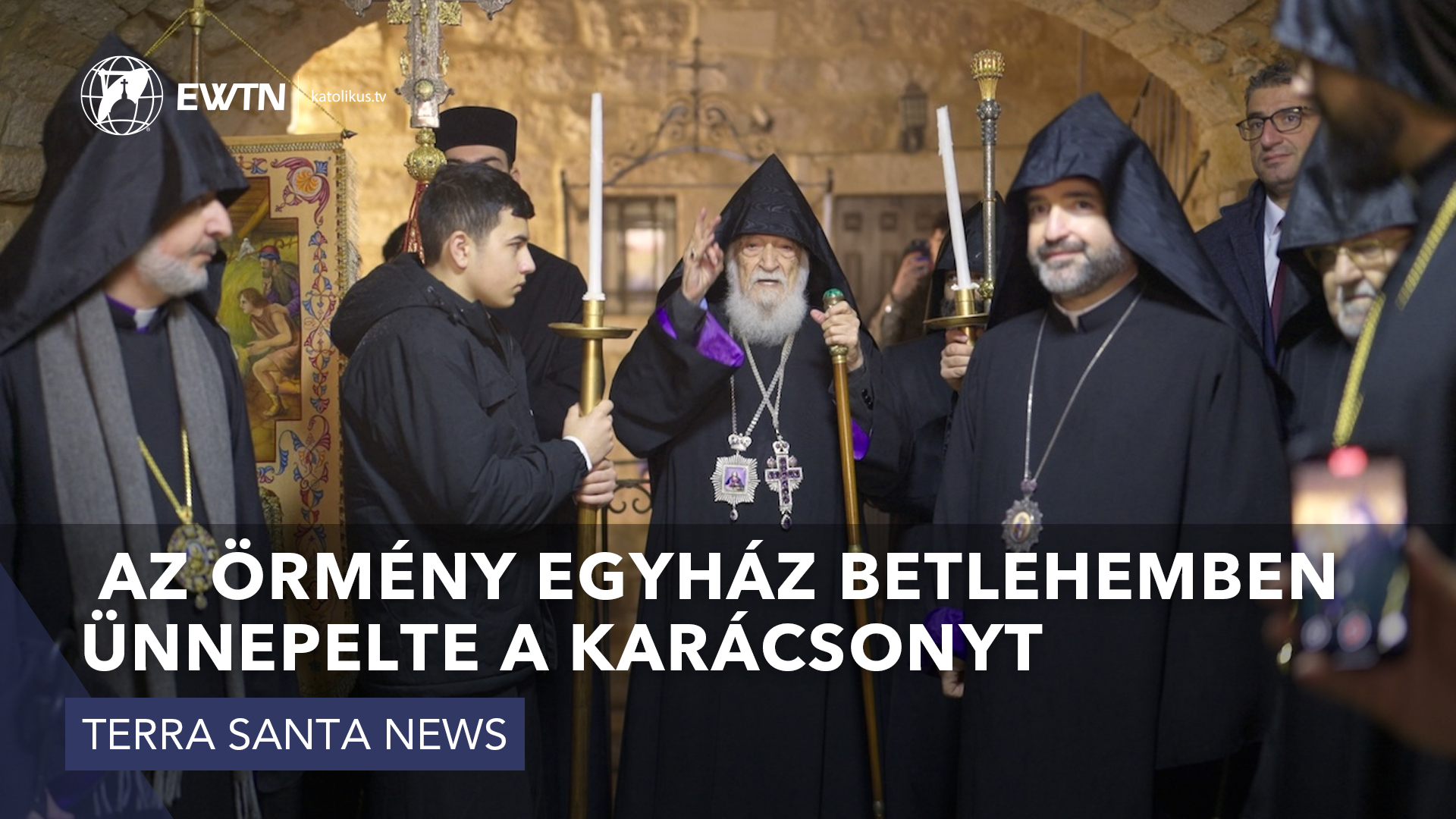 Az örmény egyház Betlehemben ünnepelte a karácsonyt