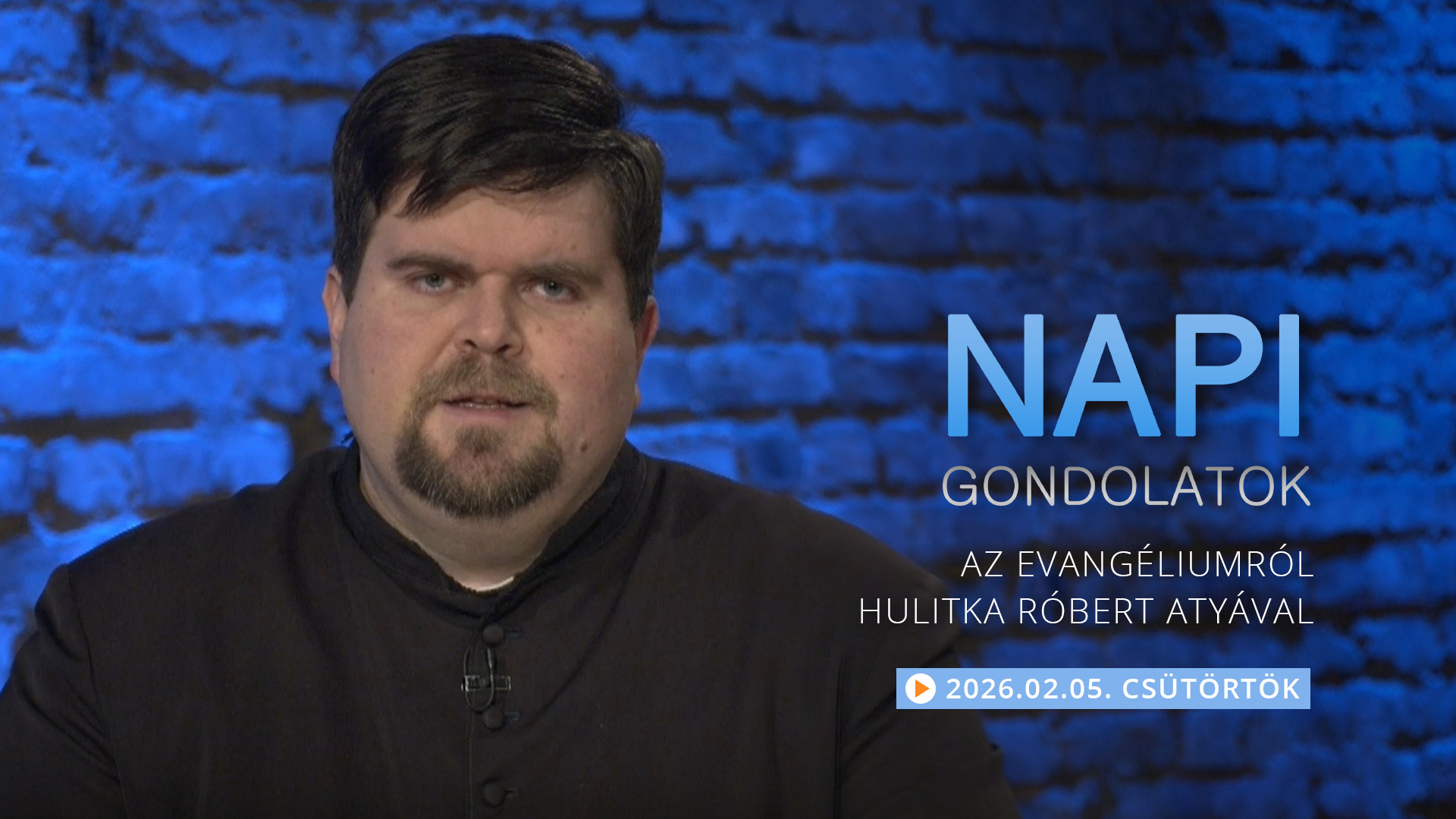 Hulitka Róbert atya elmélkedése a csütörtöki evangéliumról