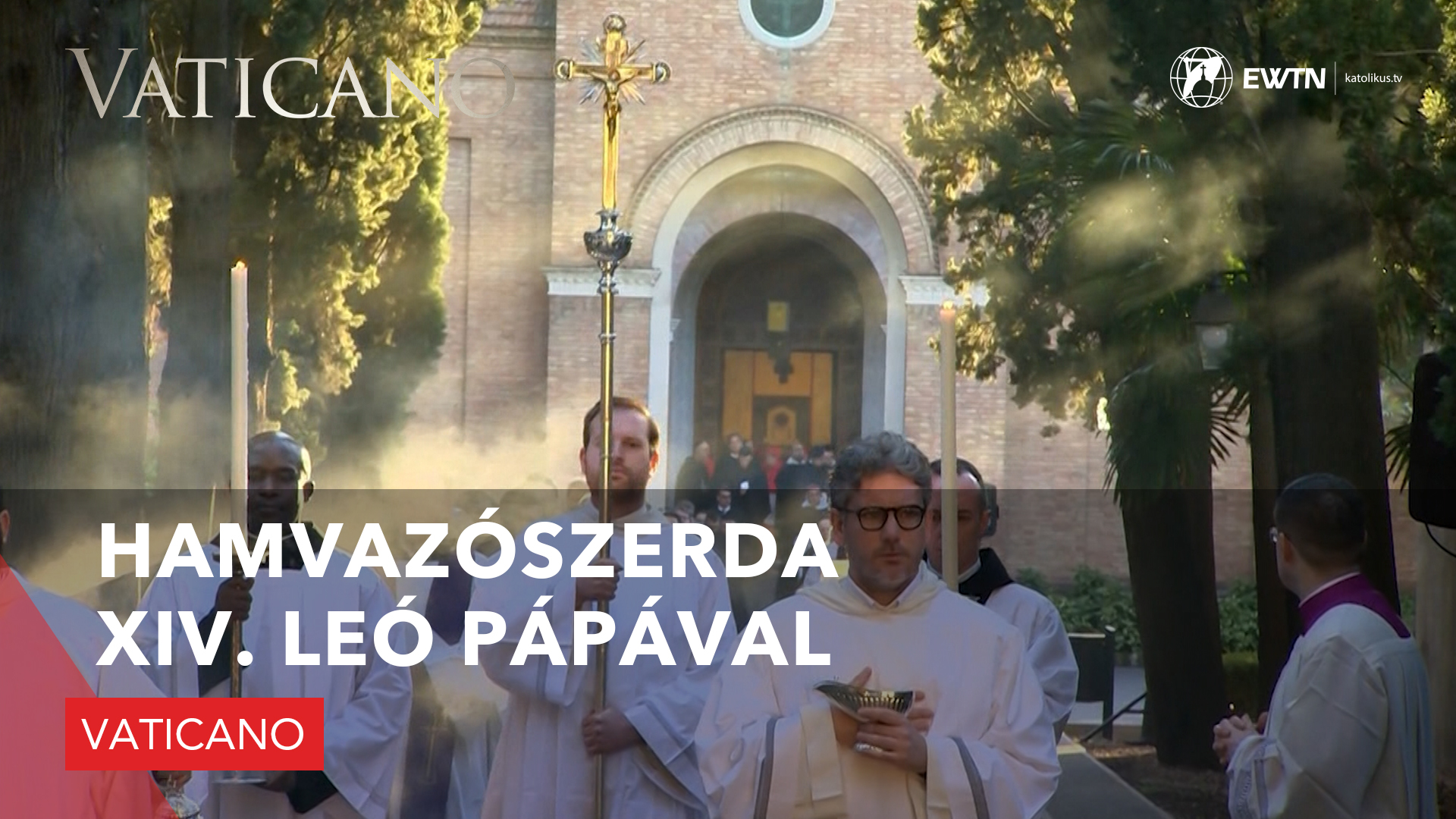 Hamvazószerda XIV. Leó pápával