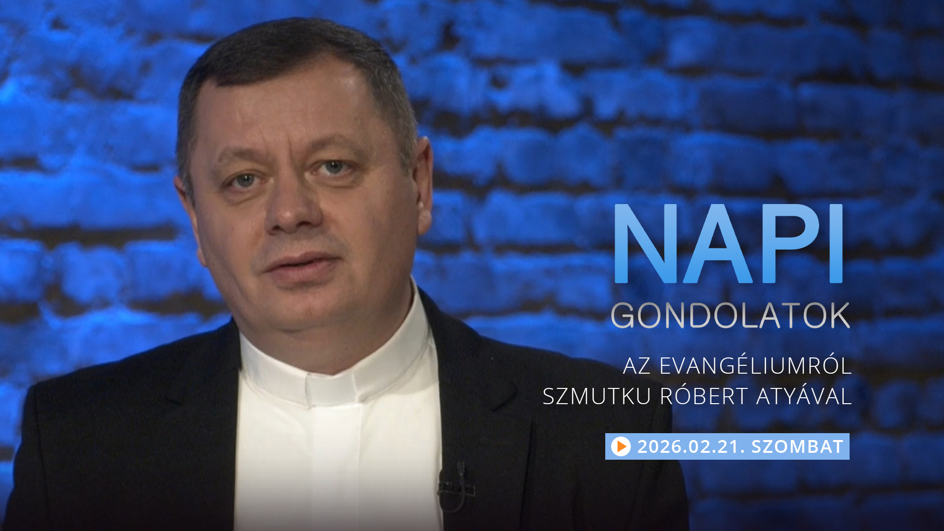 Szmutku Róbert atya elmélkedése a szombati evangéliumról