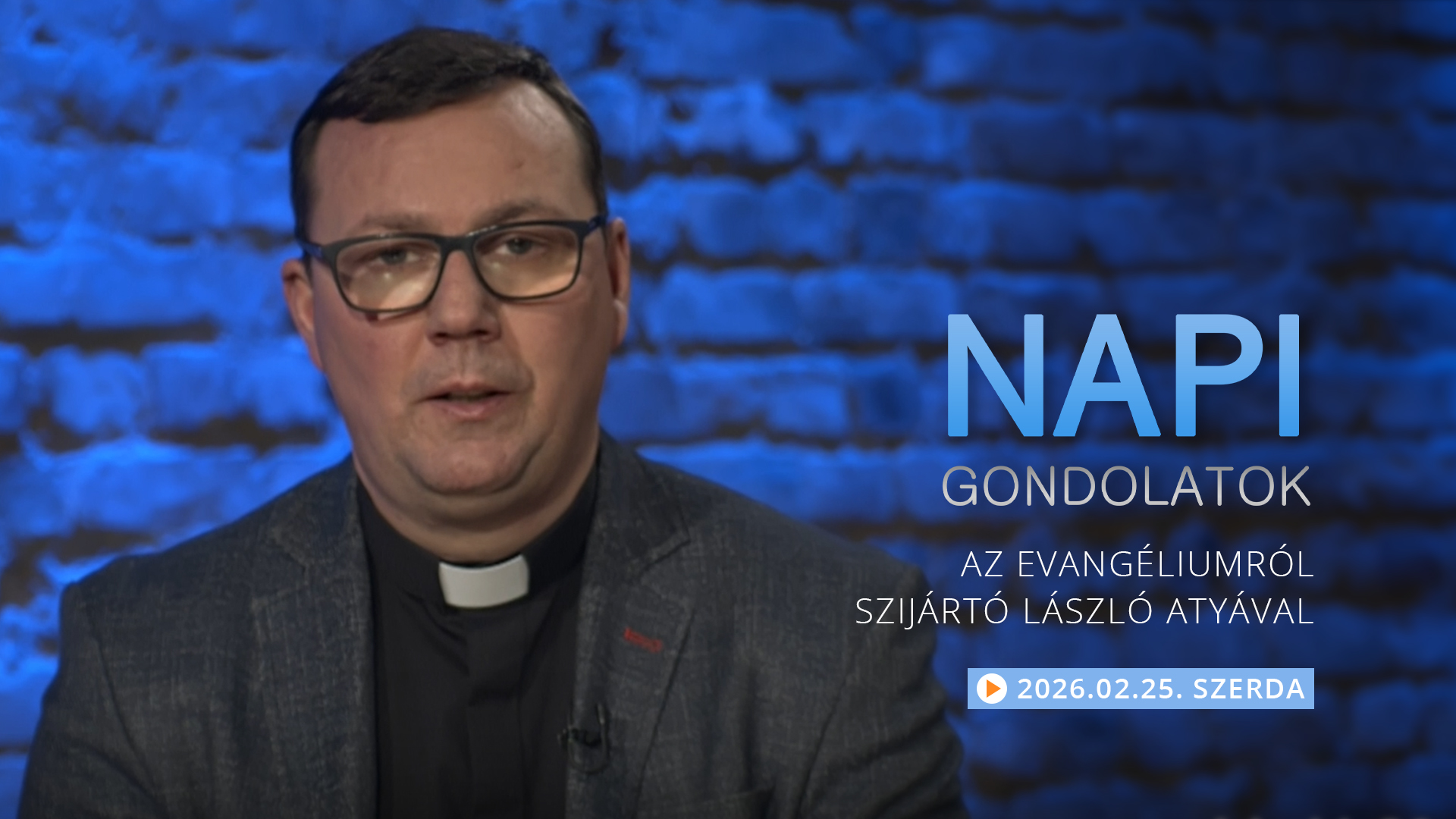 Szijártó László atya gondolatai a szerdai evangéliumról