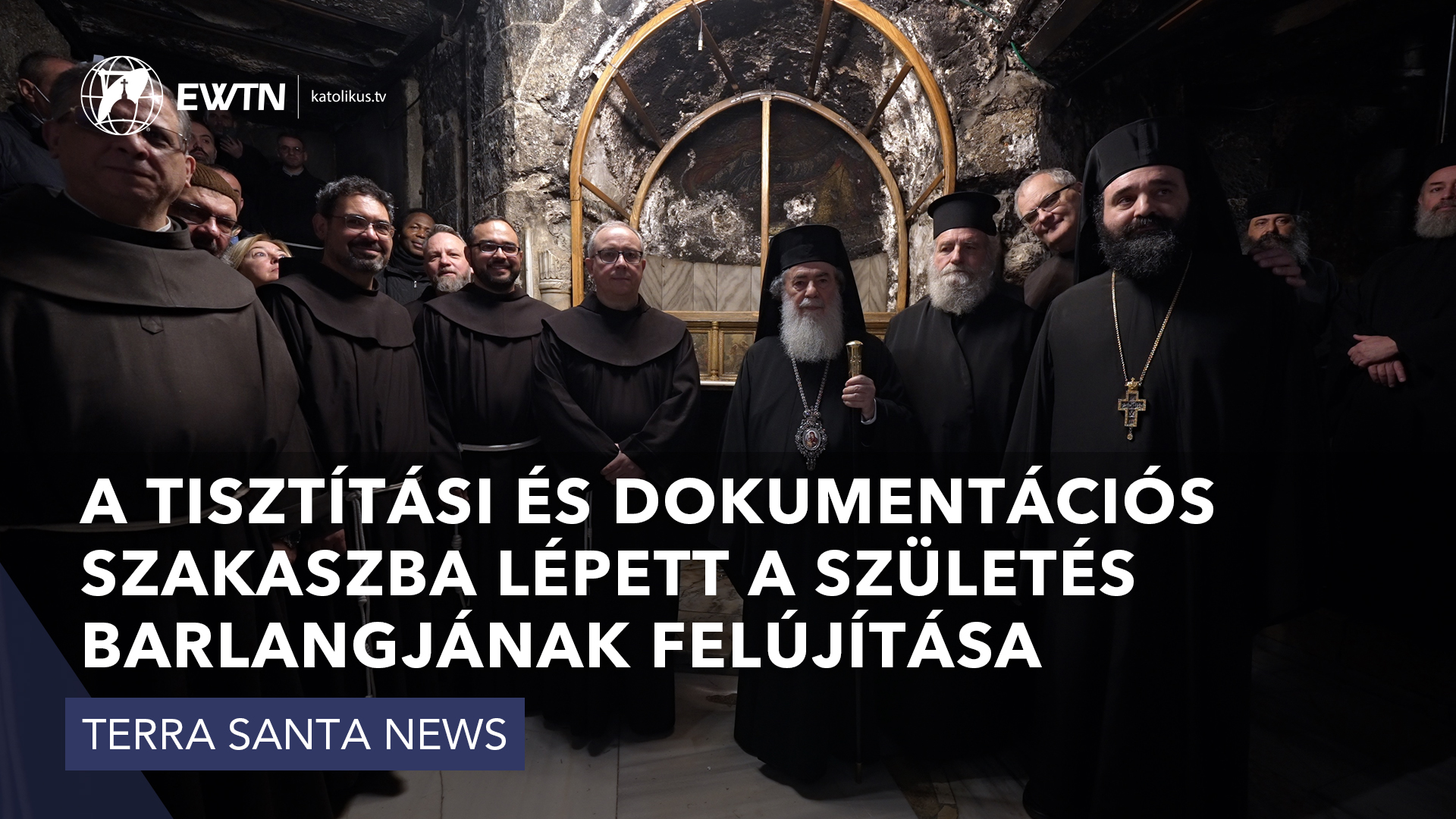 A tisztítási és dokumentációs szakaszba lépett a Születés barlangjának felújítása