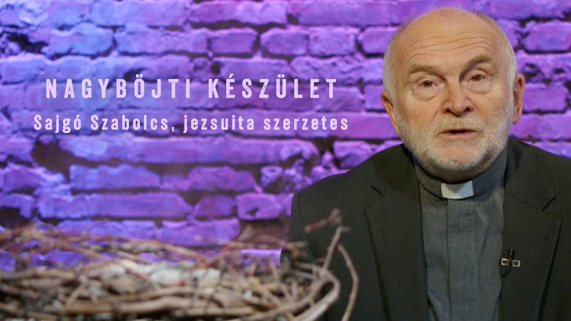 Nagyböjti készület – Sajgó Szabolcs, jezsuita szerzetes