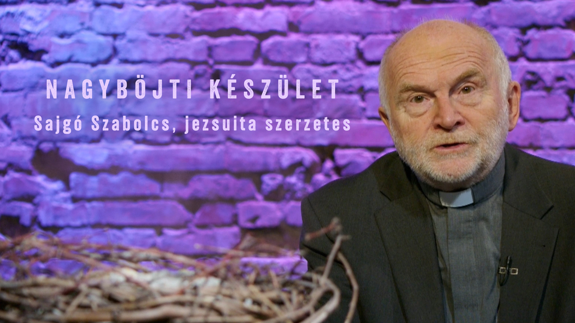 Nagyböjti készület – Sajgó Szabolcs, jezsuita szerzetes
