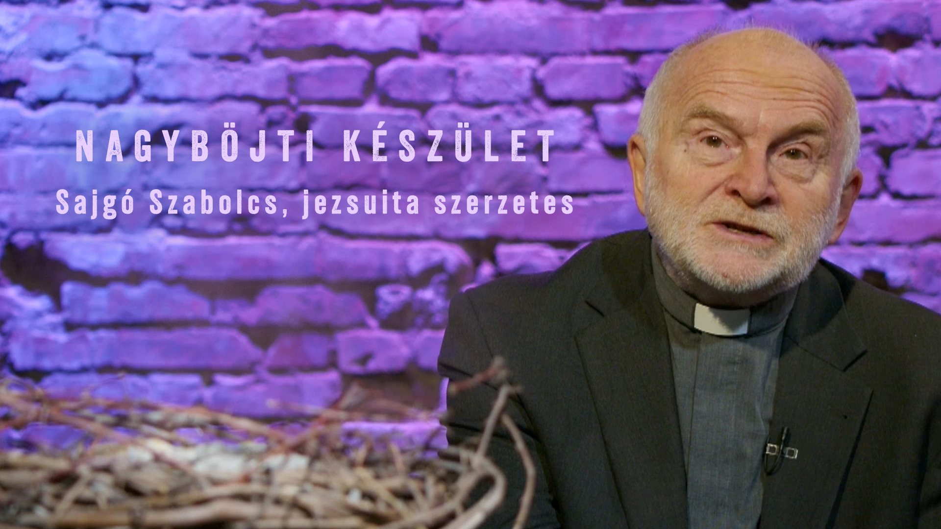 Nagyböjti készület – Sajgó Szabolcs, jezsuita szerzetes