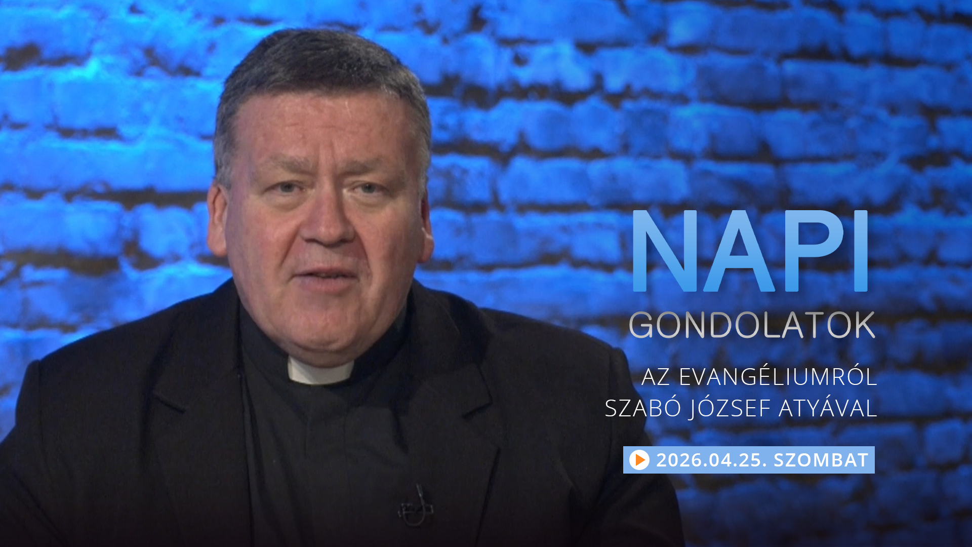 Szabó József atya elmélkedése a szombati evangéliumról