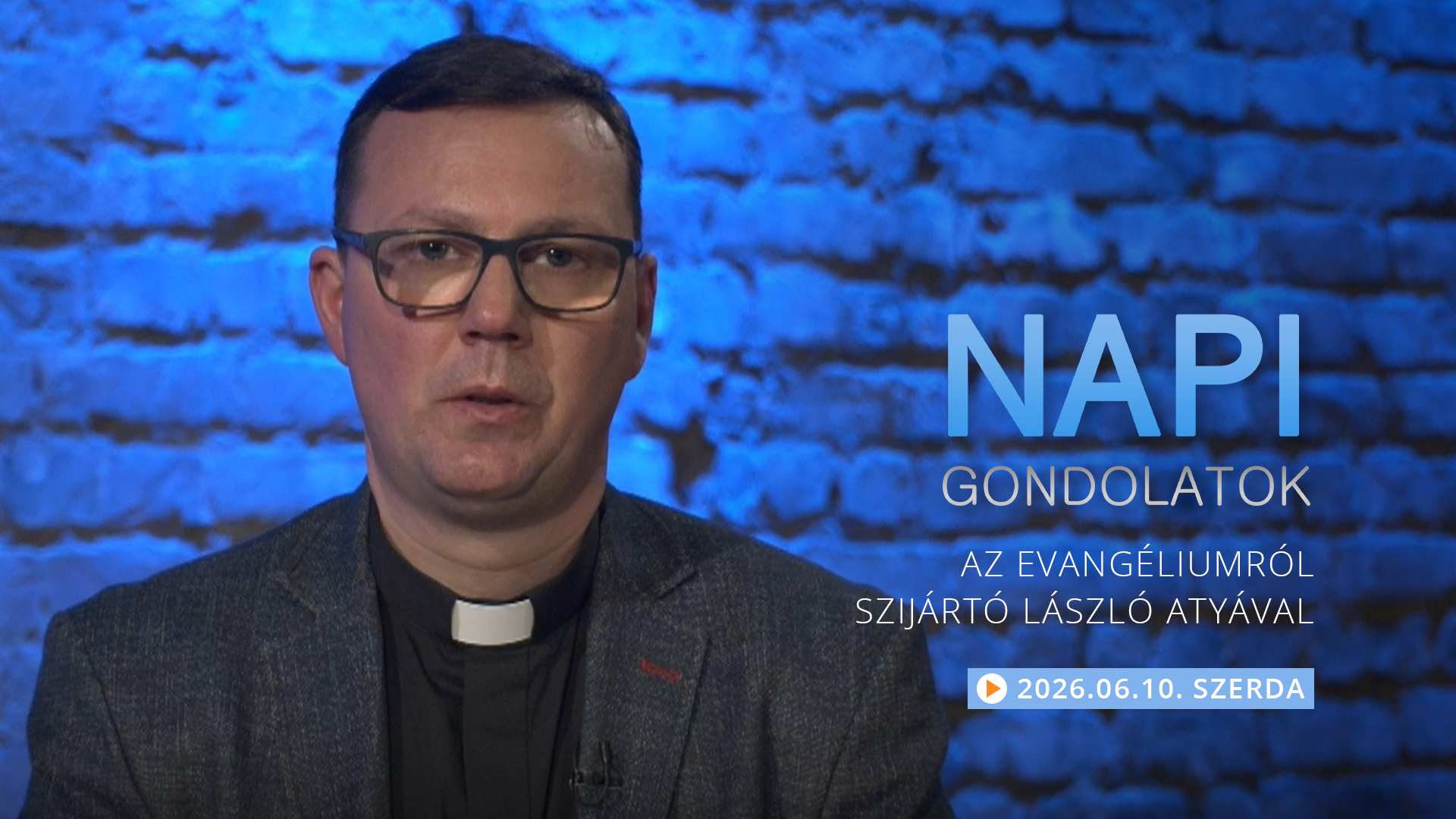 Szijártó László atya gondolatai a szerdai evangéliumról