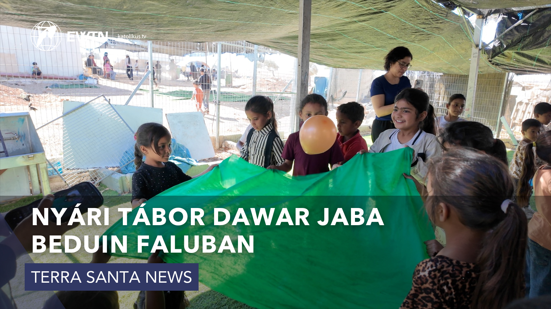 Nyári tábor Dawar Jaba beduin faluban