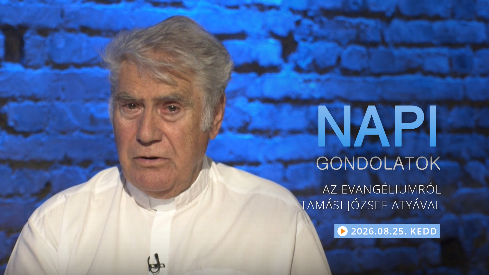 Tamási József atya gondolatai  a keddi evangéliumról