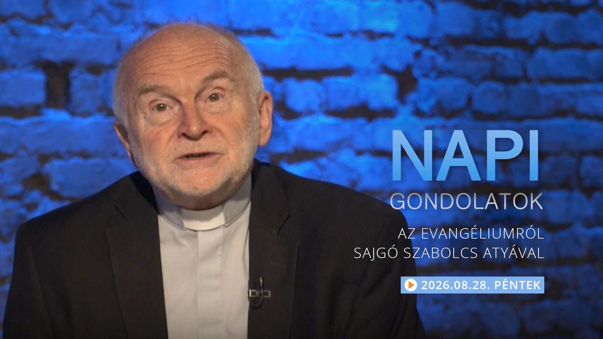 Sajgó Szabolcs atya gondolatai a pénteki evangéliumról
