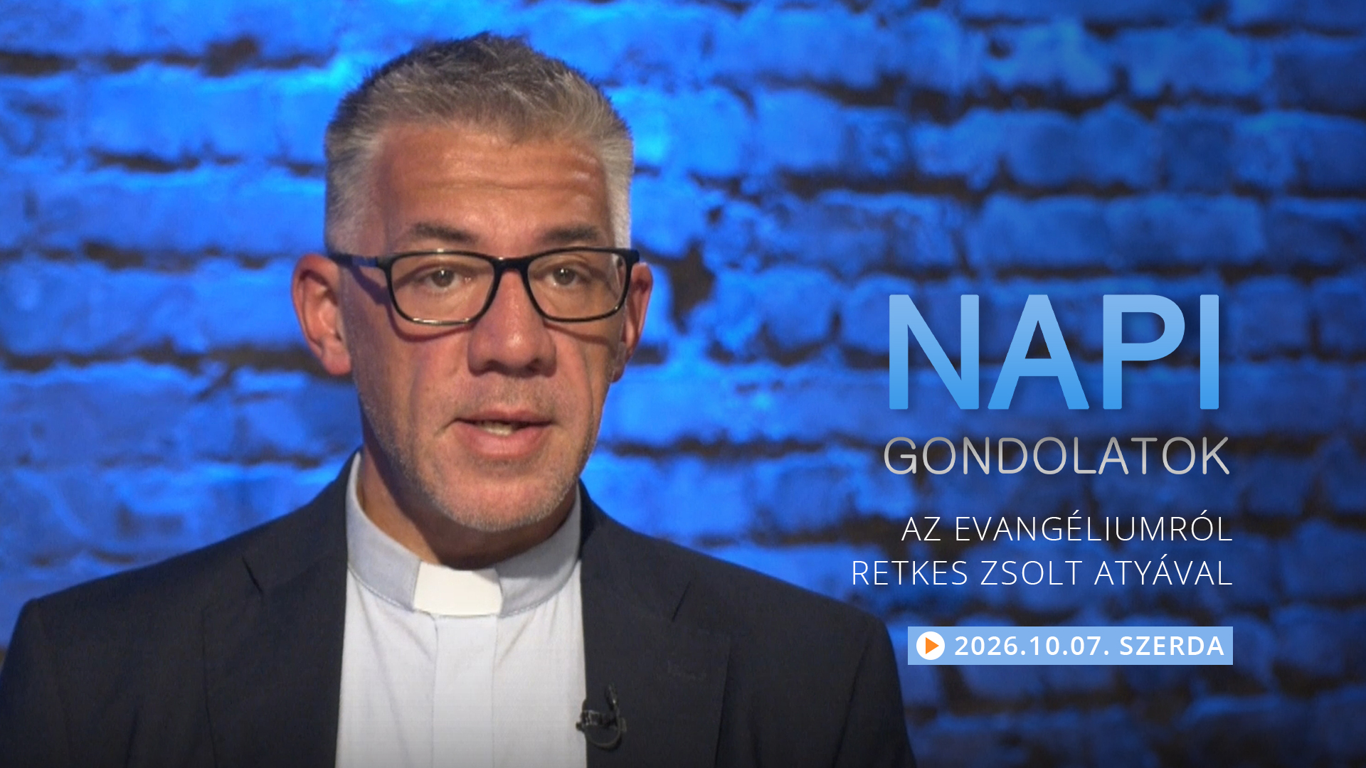 Retkes Zsolt atya gondolatai a szerdai evangéliumról