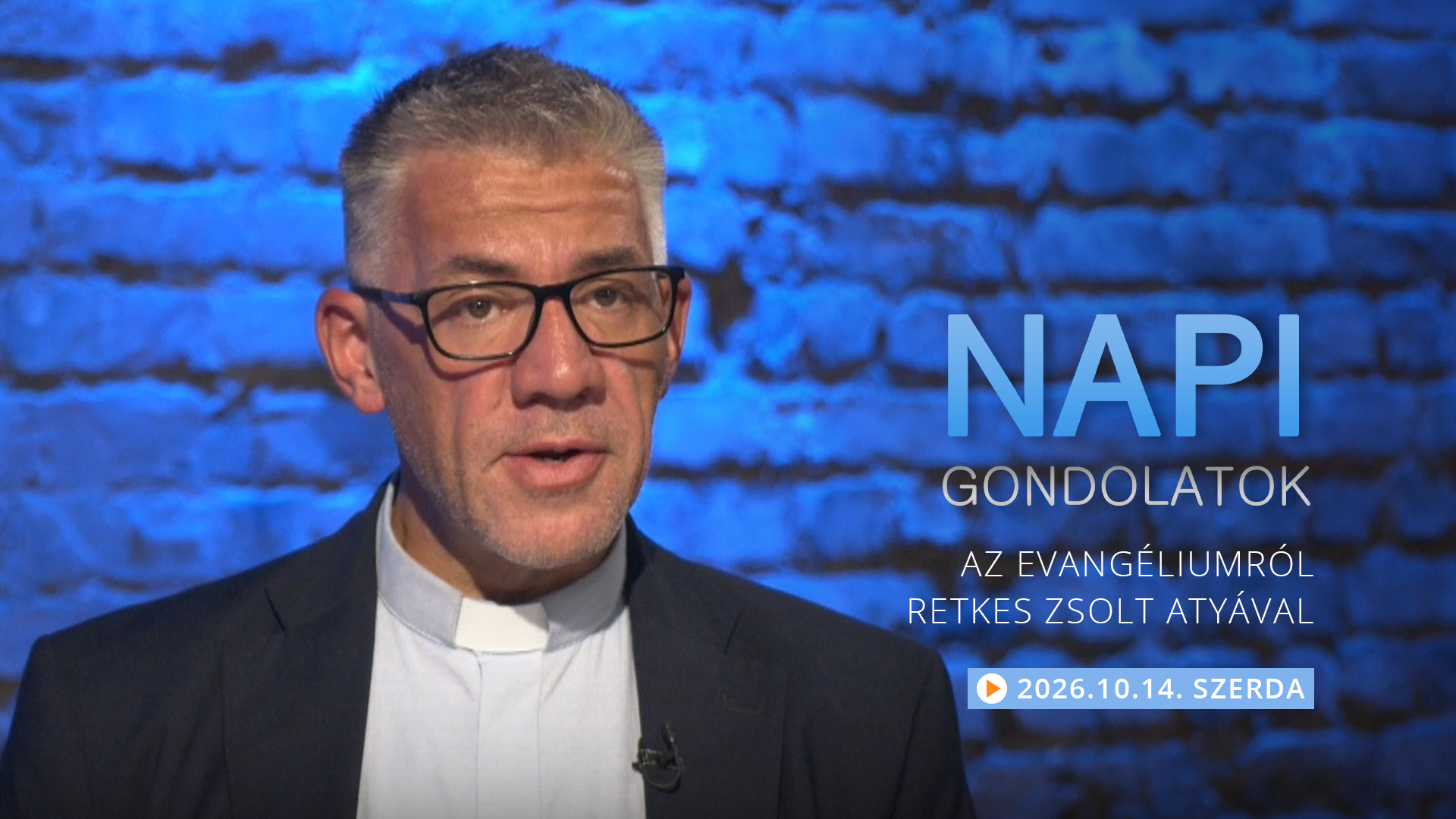 Retkes Zsolt atya gondolatai a szerdai evangéliumról